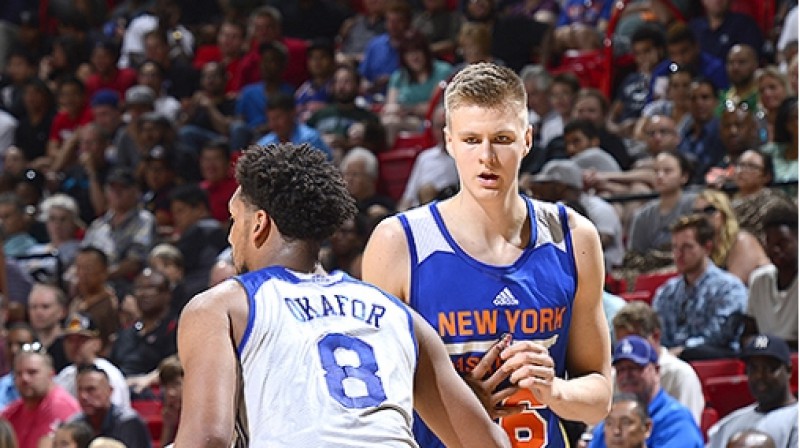 Džahils Okafors un Kristaps Porziņģis
Foto: nba.com/knicks