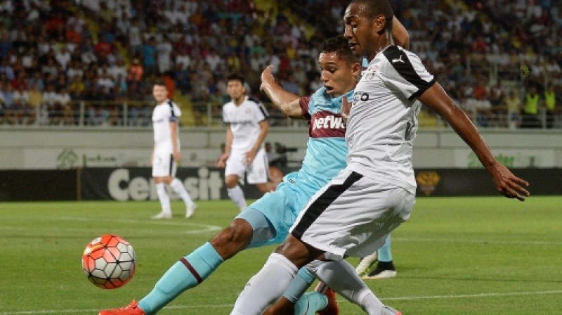 Epizode no "Astra" (Rumānija) un "West Ham" (Anglija) spēles
Foto: AP/Scanpix