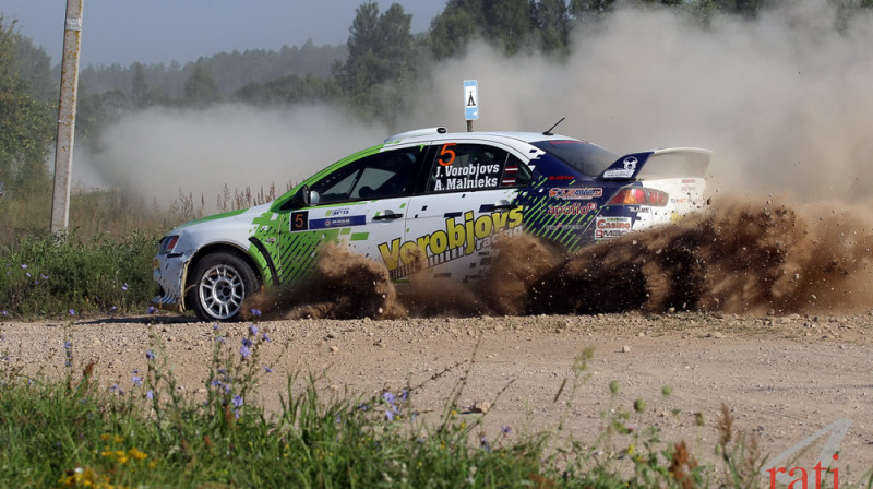 Jāņa Vorobjova ekipāža "300 Lakes Rally"
Foto: Dace Janova (4rati.lv)