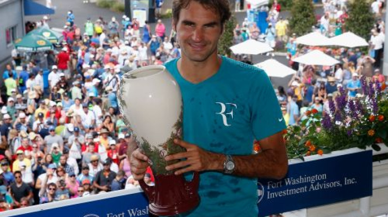 Rodžers Federers – septiņkārtējs Sinsinati čempions
Foto: AFP/Scanpix