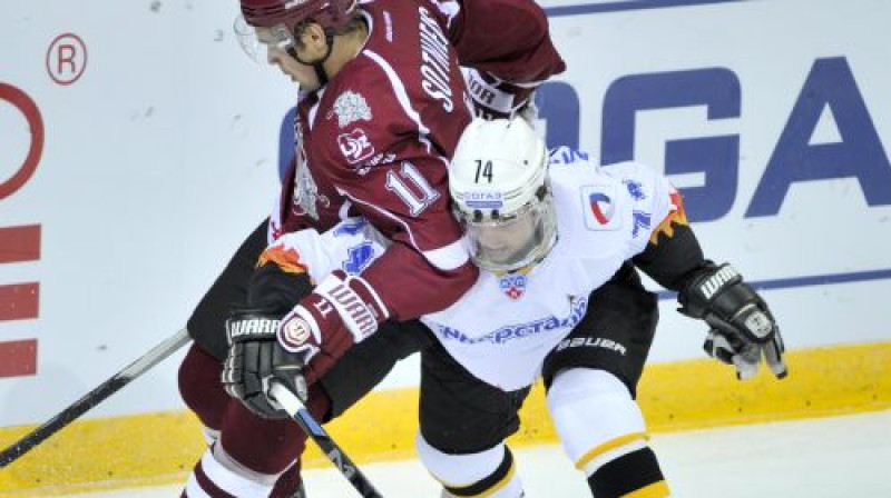 Kristaps Sotnieks pret "Severstal"
Foto: Romāns Kokšarovs/F64