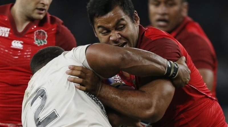 Billijs Vunipola (sarkanā kreklā)
Foto: AFP/Scanpix