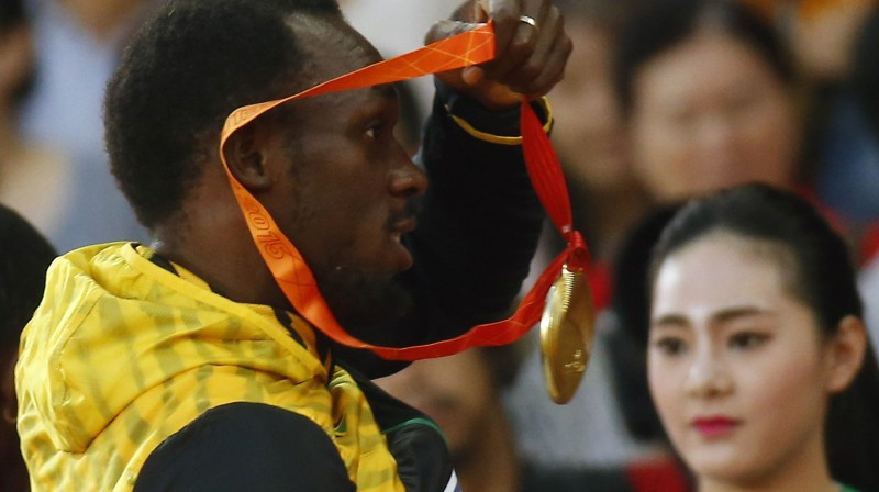 Kamēr jamaikietis Useins Bolts Pekinā izcīnītās medaļas jau sakāris uz naglas un bauda atpūtu pirms Olimpiskajām spēlēm, vieglatlēti Latvijā sezonu vēl nav beiguši
Foto: Scanpix/REUTERS