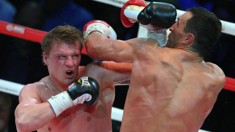 Aleksandrs Povetkins un Vladimirs Kļičko (2013)
Foto: ITAR-TASS / Scanpix