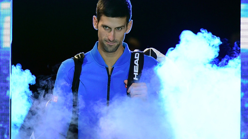 Novaks Džokovičs uzvaras attālumā no ceturtā "ATP World Tour Finals" titula pēc kārtas
Foto: AFP/Scanpix