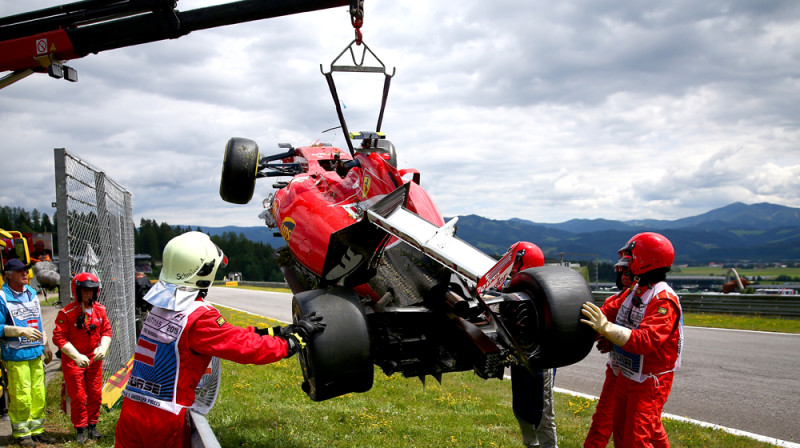 Raikonena formula pēc avārijas
Foto: motorsports.nbcsports.com