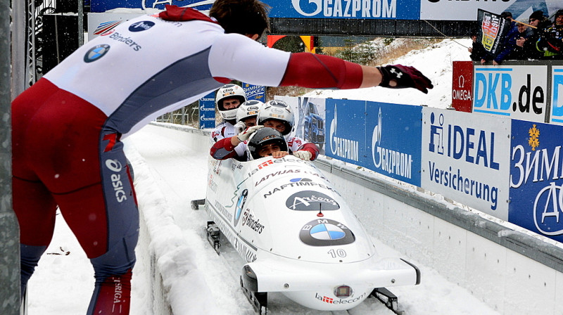 Leikplesidā Latvijas bobsleja četriniekus neredzēsim...
Foto: Romualds Vambuts, bobslejs.lv