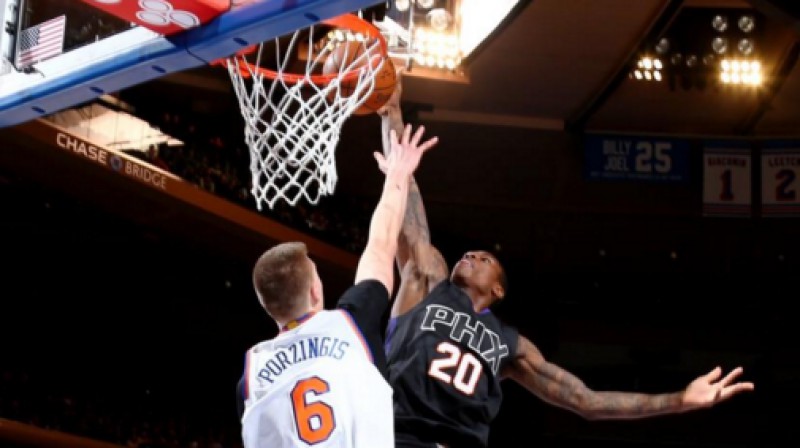 Kristaps Porziņģis un Ārčijs Gudvins
Foto: Nathaniel S.Butler, Getty Images / NBA