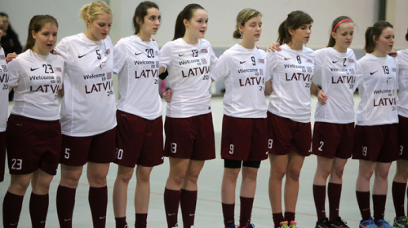 Latvijas U19 sieviešu florbola izlase
Foto: Ritvars Raits