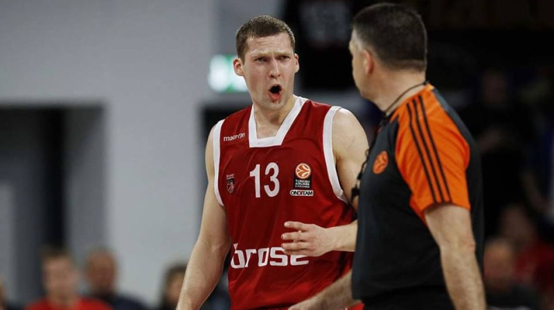 Jānis Strēlnieks: divkārtējs Vācijas čempions Bambergas "Brose Basket" sastāvā.
Foto: Brose Baskets, Daniel Lob