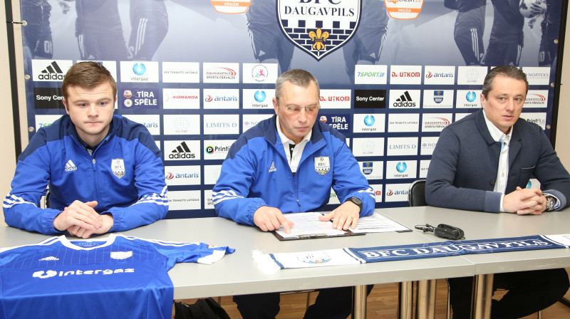 Deniss Bezuščonoks, Sergejs Pogodins, Aleksandrs Isakovs
Foto: bfcdaugava.lv