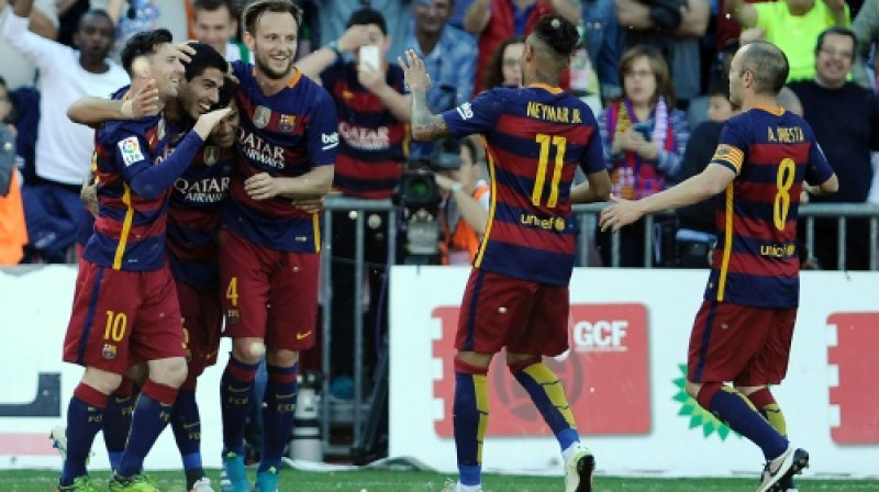 "Barcelona" spēlētāji
Foto: AFP/Scanpix