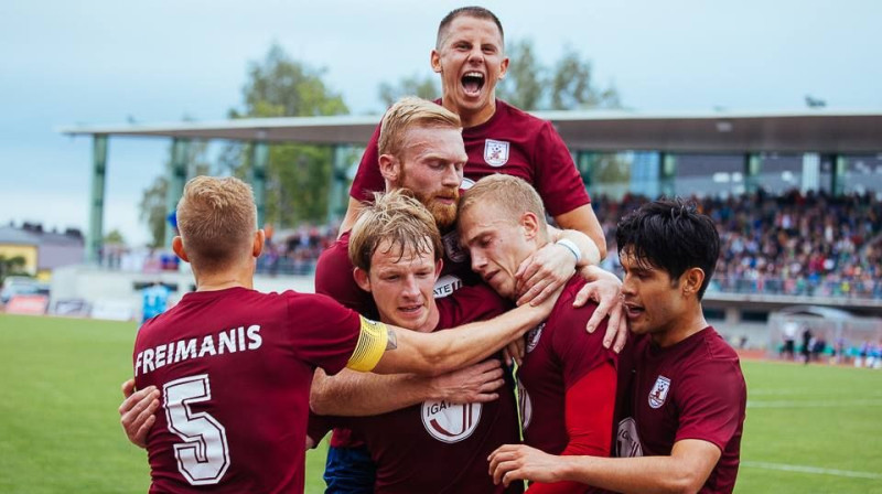 ''Jelgavas'' futbolistu emocijas
Foto: Raitis Supe