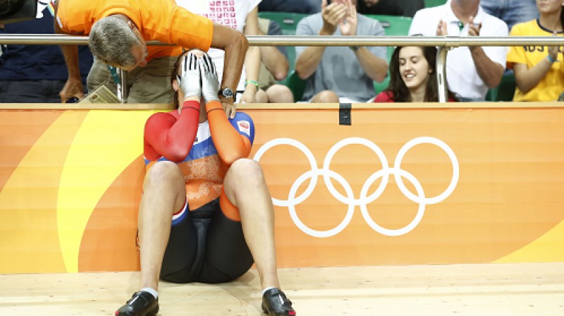 Elisa Ligtleja pēc triumfa neslēpa emocijas
Foto: AFP/Scanpix