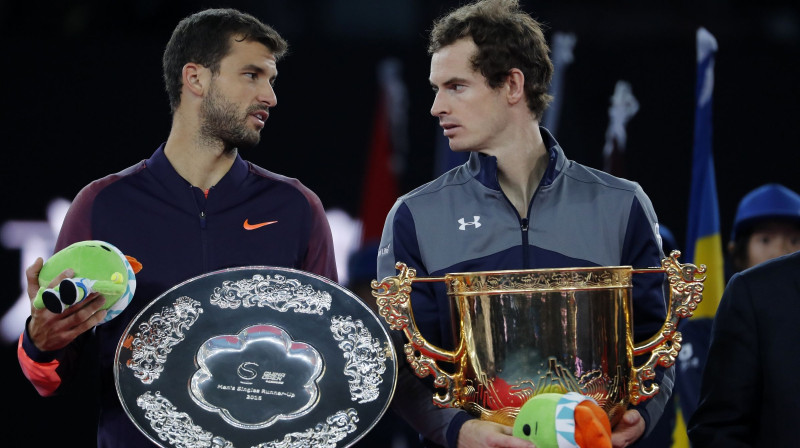 Grigors Dimitrovs un Endijs Marejs Pekinas finālā
Foto: AP/Scanpix