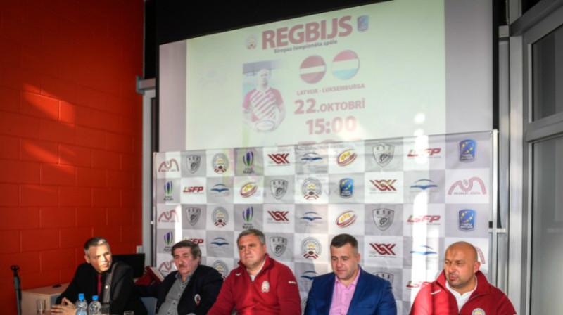 Regbija izlases preses konference 
Foto: Zigismunds Zālmanis, rugbylatvia.com