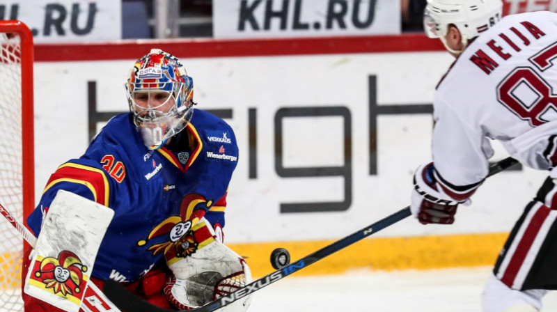 Raeins Zapolskis un Gints Meija
Foto: Pekka Rautiainen / jokerit.com