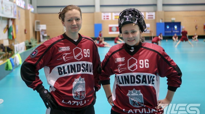 Par Latvijas izlases vārtiem rūpēsies Lauma Višņevska un Kristīne Kirilova
Foto: Floorball.lv