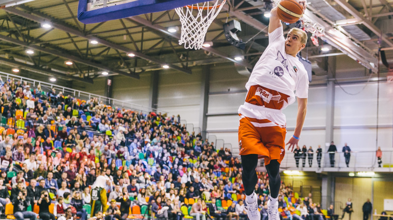 Kristaps Dārgais Zvaigžū spēlē'2016.
Foto: basket.lv