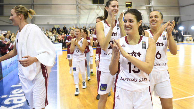 Latvijas basketbolistes: septiņi Eiropas čempionāta finālturnīri pēc kārtas
Foto: Romāns Kokšarovs, f64