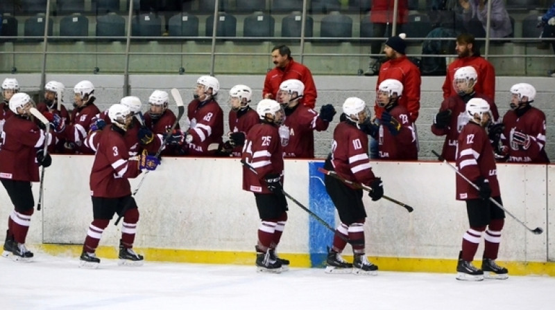 Latvijas U18 hokeja izlase 
Foto: Jekaterina Urošļeva