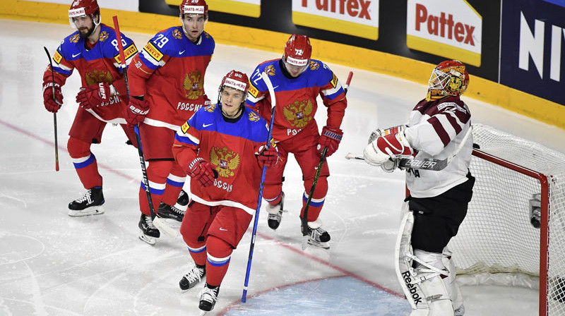 Ivars Punnenovs savā debijas spēlē pasaules čempionātā ielaida četrus vārtus. 
Foto: EPA/Scanpix