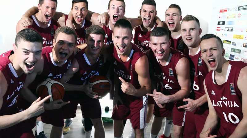 Latvijas U20 valstsvienība 2017 
Foto: FIBA