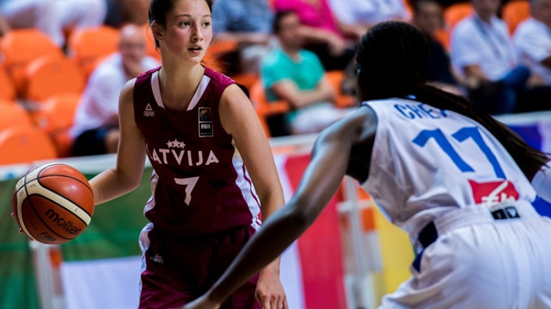 Paula Kļeščova: septiņi punkti un astoņas atlēkušās bumbas pret Franciju
Foto: FIBA