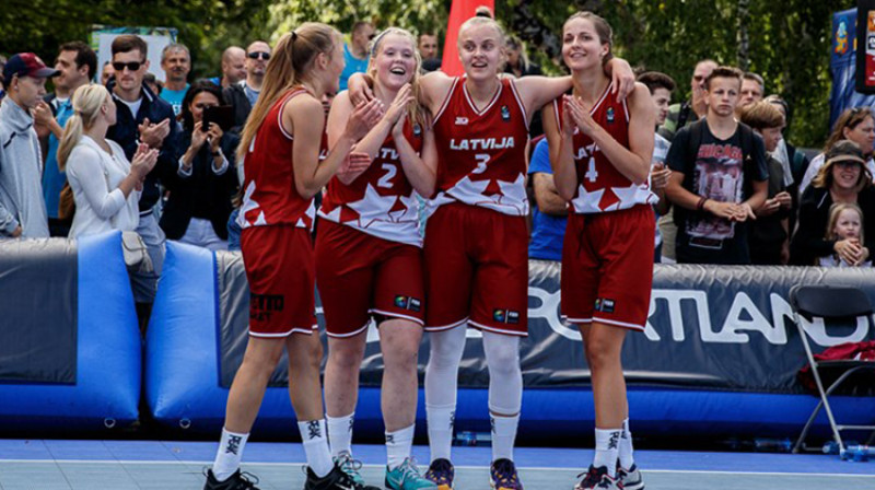 Latvijas U18 3x3 izlases basketbolistes
Publicitātes foto