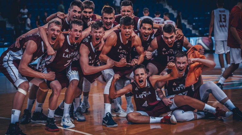 Latvijas U16 valstsvienība 2017 
Foto: FIBA