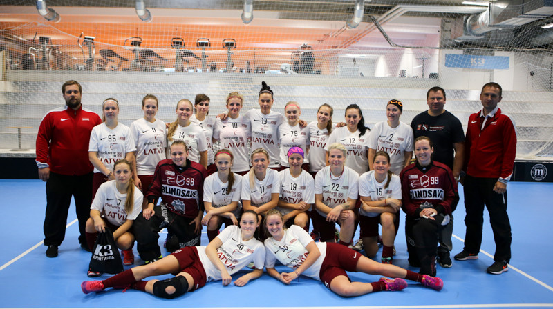 Latvijas izlase Somijā
Foto: Ritvars Raits, floorball.lv