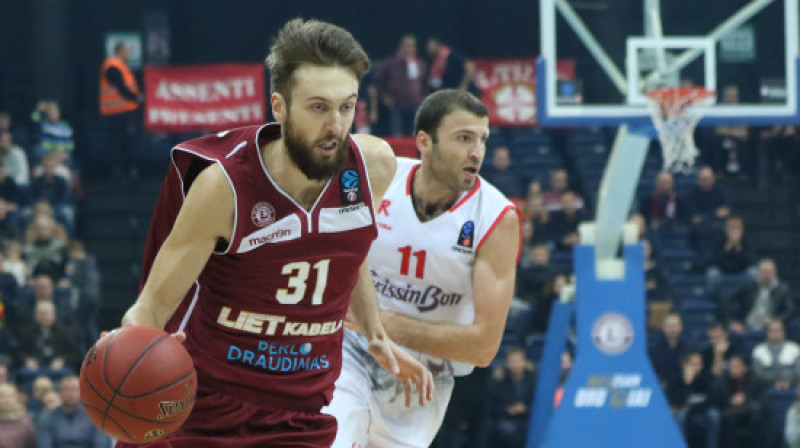 Žanis Peiners cīņā pret "Grissin Bon Reggio Emilia"
Foto: Lietkabelis