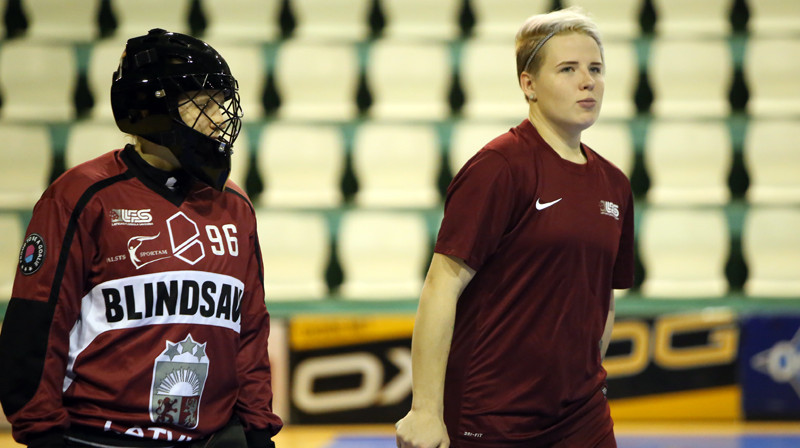 Kristīne Kirilova un Lība Daija Mikova
Foto: Ritvars Raits, floorball.lv