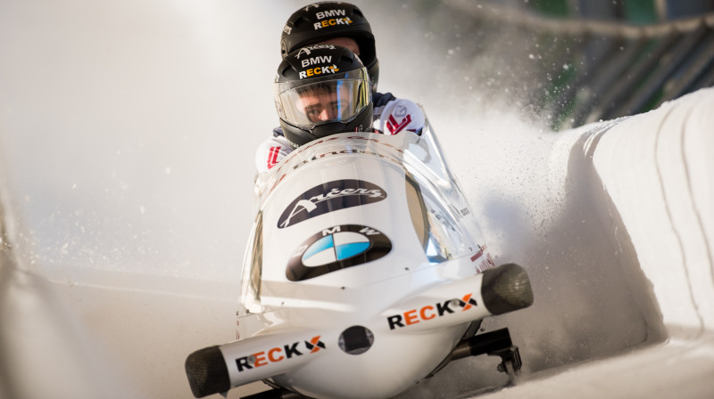 Ralfs Bērziņš trasē
Foto: Viesturs Lācis/bobslejs.lv