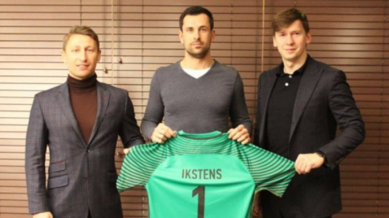 Aleksandrs Usovs, Kaspars Ikstens un Maksims Krivuņecs
Foto: FK RFS