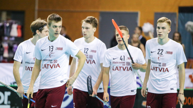 Latvijas valstsvienība turnīru sākusi ļoti pārliecinoši
Foto: IFF Floorball