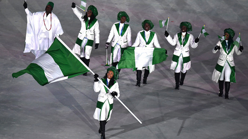 Nigērijas olimpieši. Foto: EPA/Scanpix
