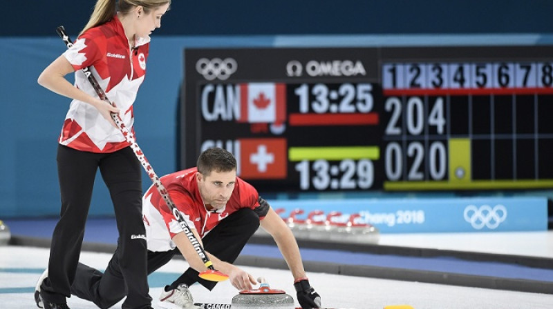 Kanādas jaukto pāru komanda kļūst par pirmo olimpisko čempioni
Foto: PA Images/Scanpix