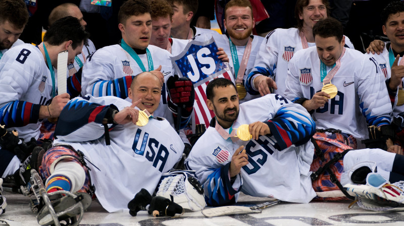 ASV paralimpiskā hokeja izlase
Foto: EPA/Scanpix