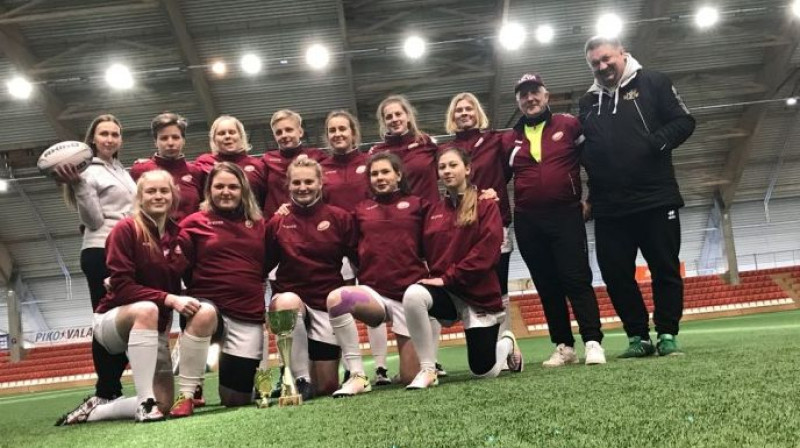 Latvijas U-18 sieviešu regbija izlase
Foto: Latvijas Regbija federācija