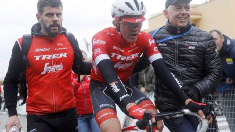 Toms Skujiņš pēc finiša
Foto: Trek - Segafredo komandas arhīvs