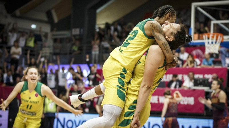 Ivonna Tērnere un Jeļena Milovanoviča
Foto: FIBA