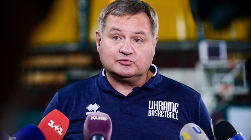 Ukrainas basketbola izlases galvenais treneris Jevgēņijs Murzins
Foto: fbu.ua