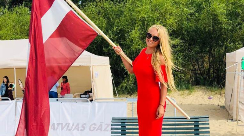 Natālija Tumševica Eiropas čempionāta atklāšanas ceremonijā
Foto: Tumševicas Facebook profils