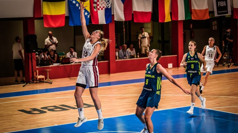 Alise Markova spēlē pret Slovēniju
Foto: FIBA