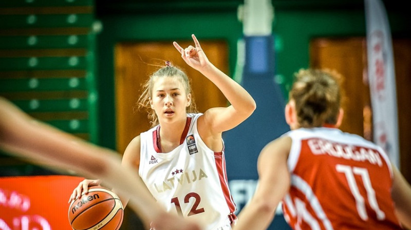 Vanesa Jasa spēlē pret Turciju
Foto: FIBA