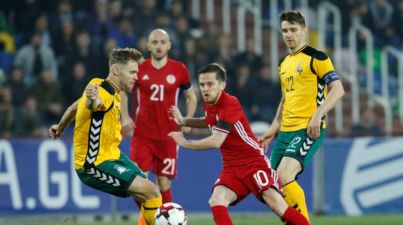 Džano Ananidze (nr. 10) pret Lietuvu
Foto: Reuters/Scanpix