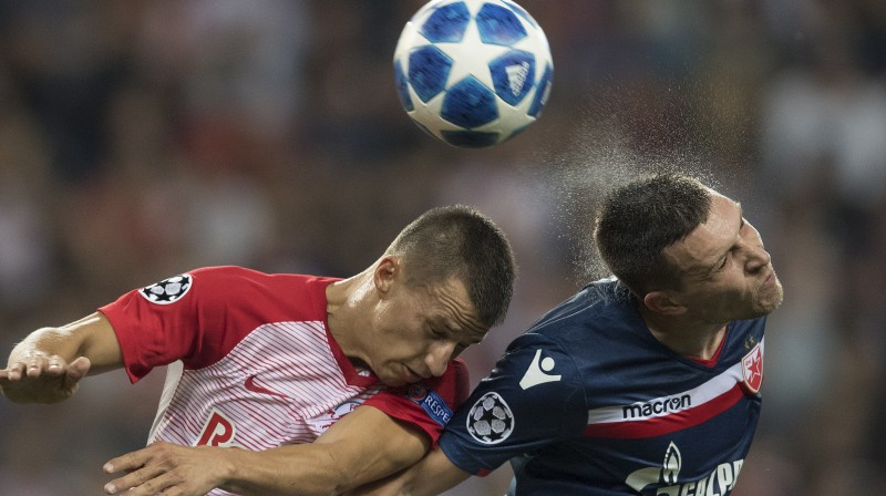 Štefans Laimers pret Nemaņu Miliču
Foto: EPA/Scanpix