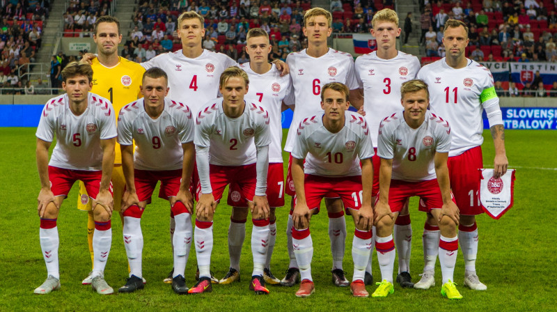 Dānijas futbola izlase 5. septembra vakarā
Foto: EP/Scanpix