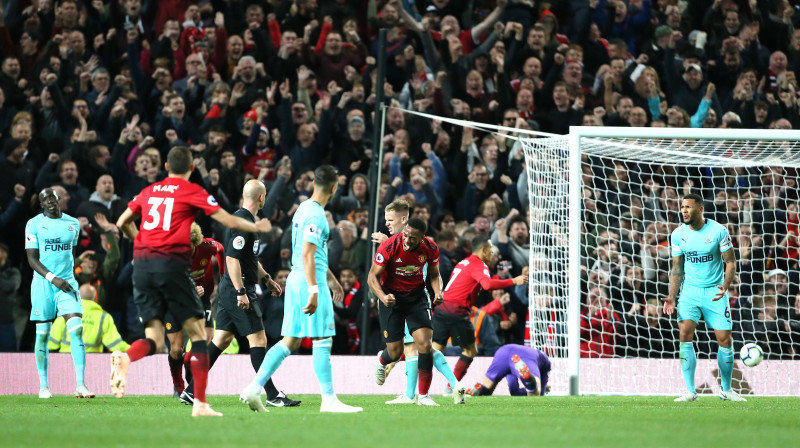 "Manchester United" svinot vārtu guvumu. Foto: Scanpix